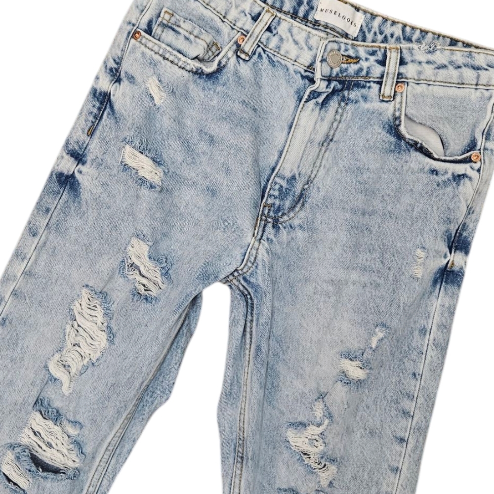 Muselooks Ripped Straight Jeans - Picture 2 of 4
